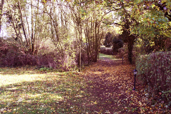 entrance path to church
